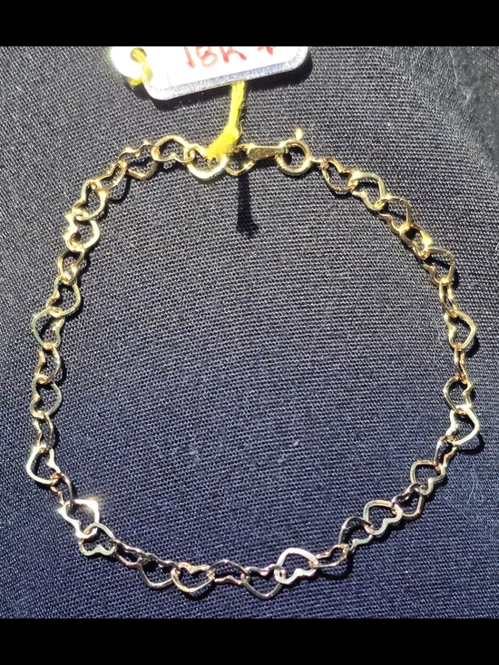No Brand Jewelry - ✨️🎀 18K Gold Heart Link Bracelet🎀✨️